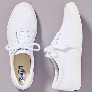 Keds Women’s Classic White Sneakers, size 7.5. Worn once, like new.